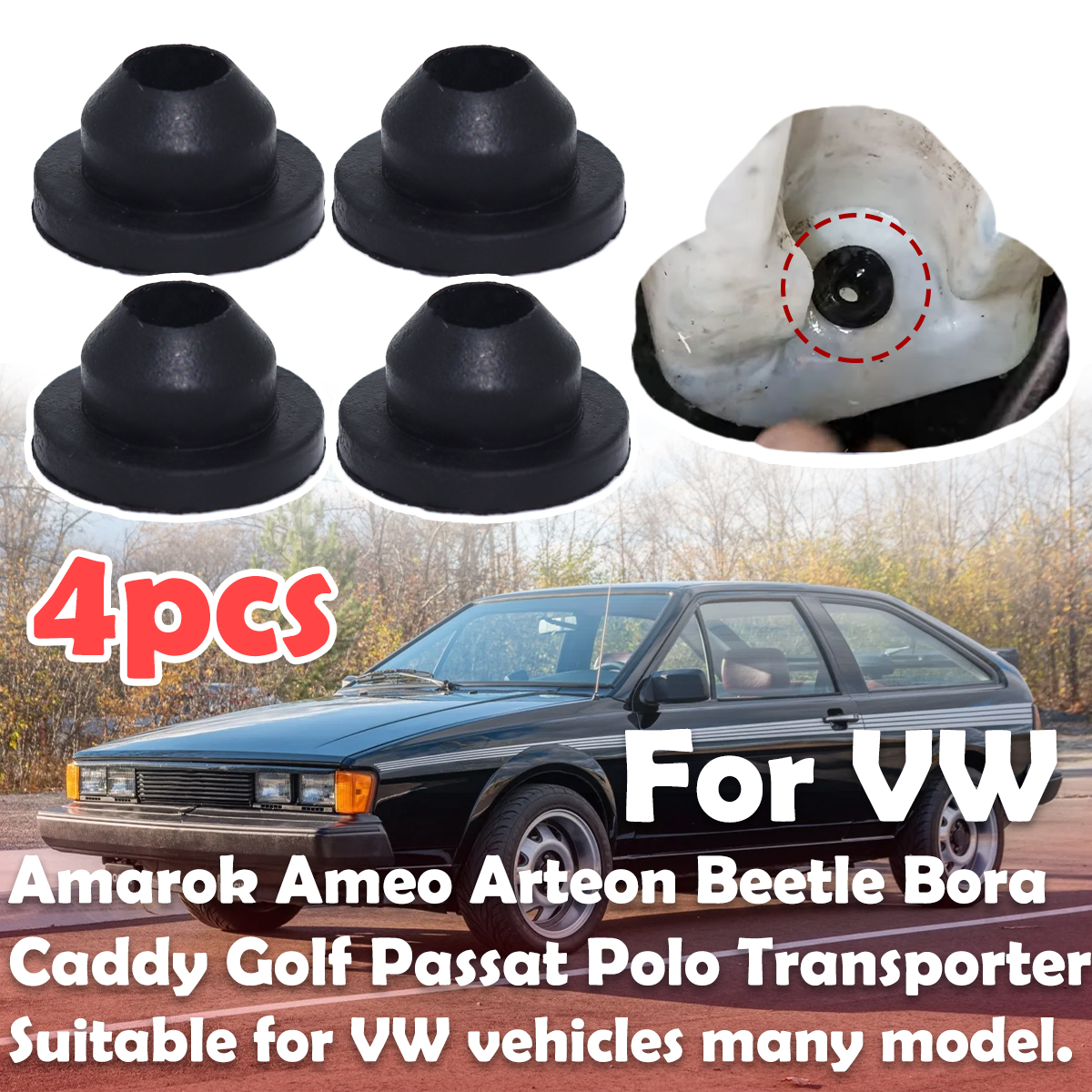 4PC Windscreen Washer Headligh – Gasket Mount Kit Bewertung und Preis