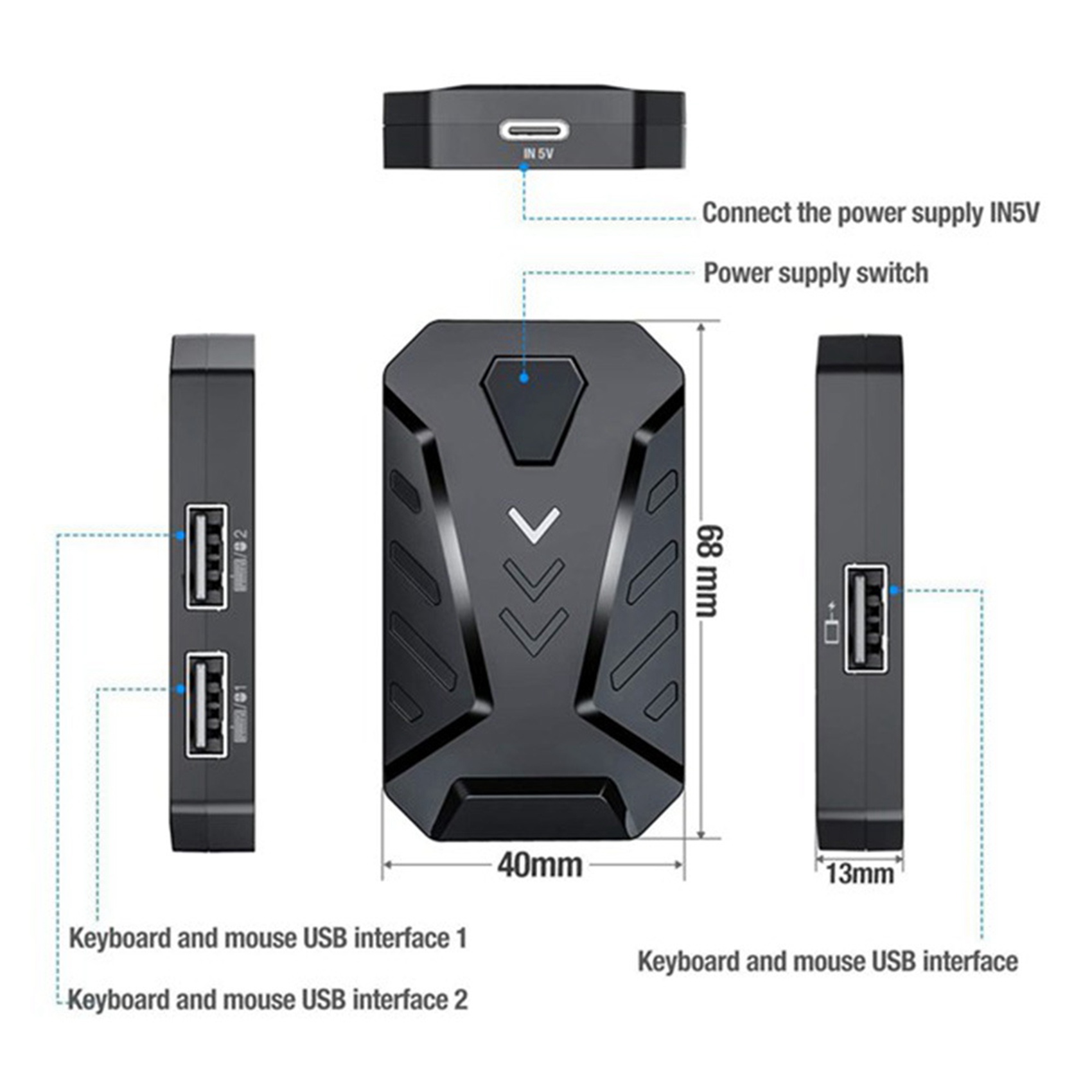 N15R-Portable Mobile Gaming Ke – Gaming Keyboard And Mouse Converter For Mobile Bewertung und Preis