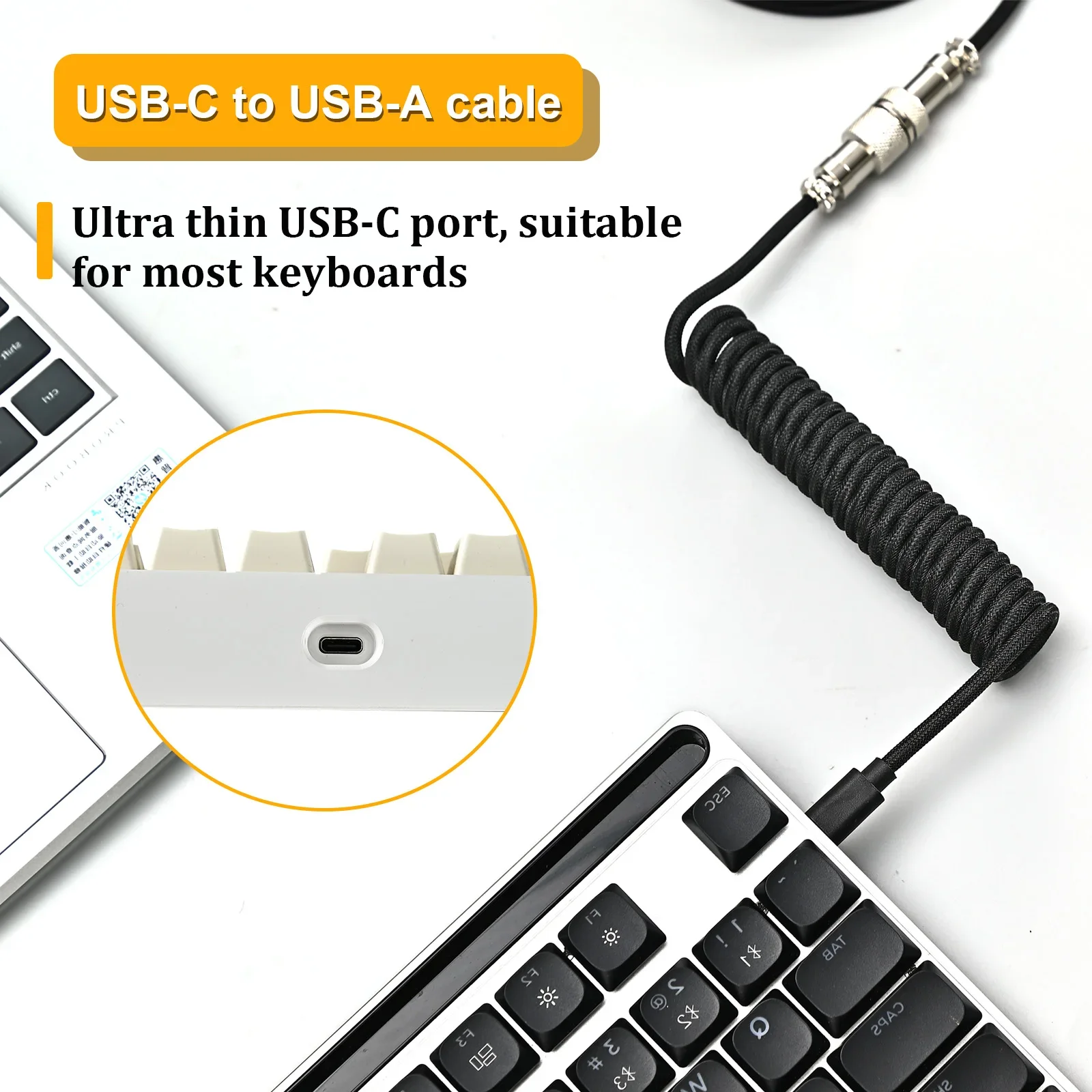 New Type C Coiled Cable USB Av – Coiled Usb Cable Bewertung und Preis