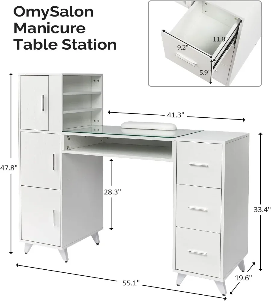 Manicure Table Nail Desk for N – Wrist Rest Wood Bewertung und Preis