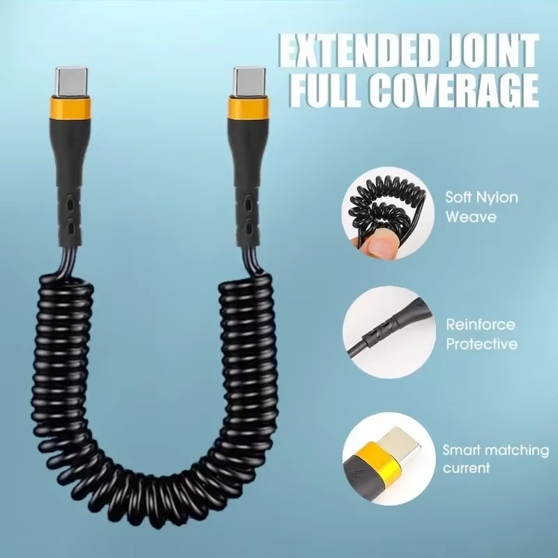PD 120W Coiled USB C To C Cabl – Coiled Usb Cable Bewertung und Preis