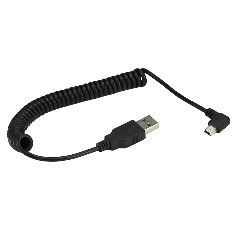 Spring Coiled  Mini USB 5Pin   – Coiled Usb Cable Bewertung und Preis
