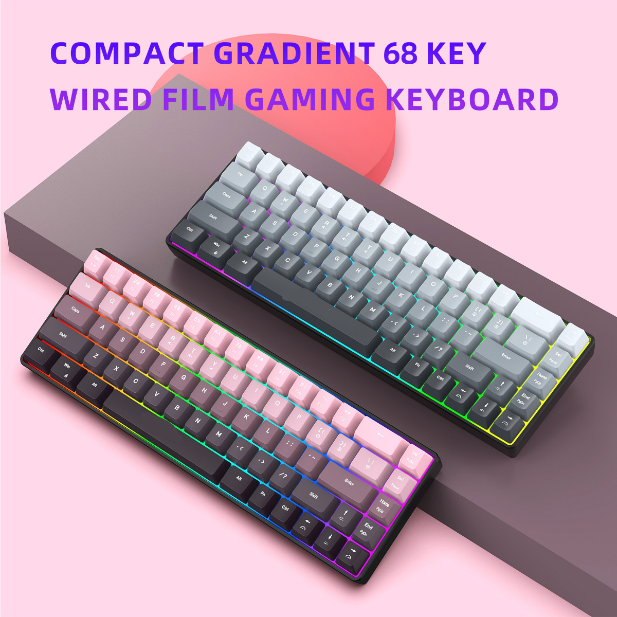 New Compact 68-Key Gradient-Co – Gaming Keyboard Ergonomic Bewertung und Preis