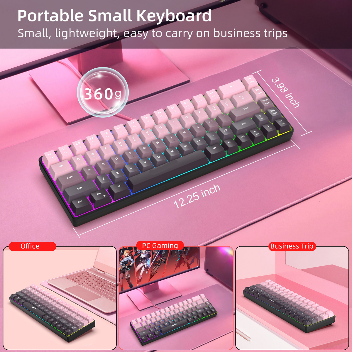 New Compact 68-Key Gradient-Co – Gaming Keyboard Ergonomic Bewertung und Preis