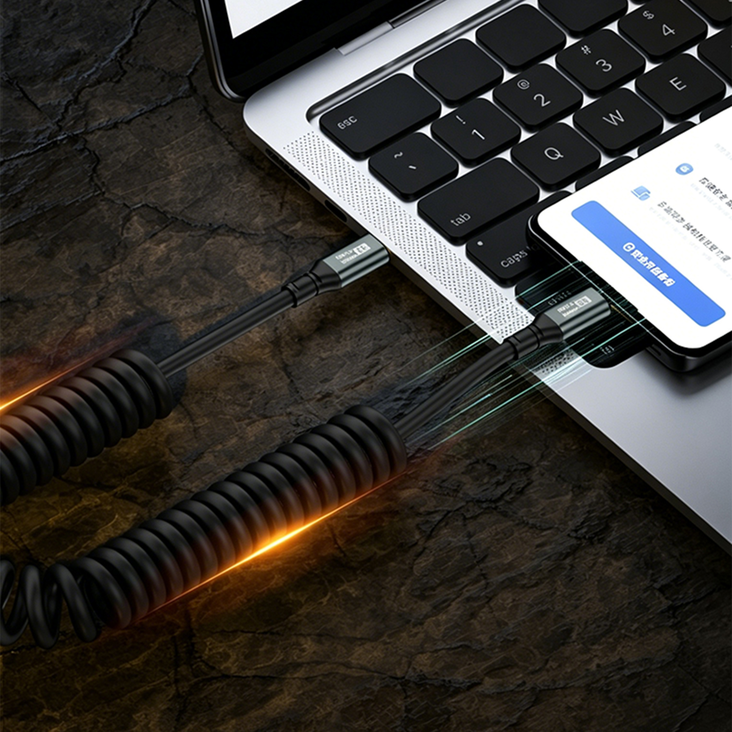 PD 100W USB C to Type C Coiled – Coiled Usb Cable Bewertung und Preis