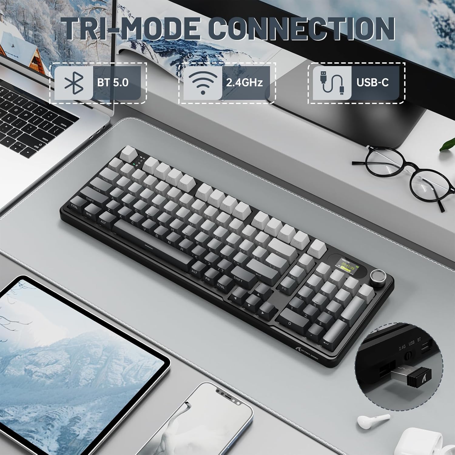 ATTACK SHARK X98 RGB Wireless  – Gaming Keyboard Hall Effect Bewertung und Preis