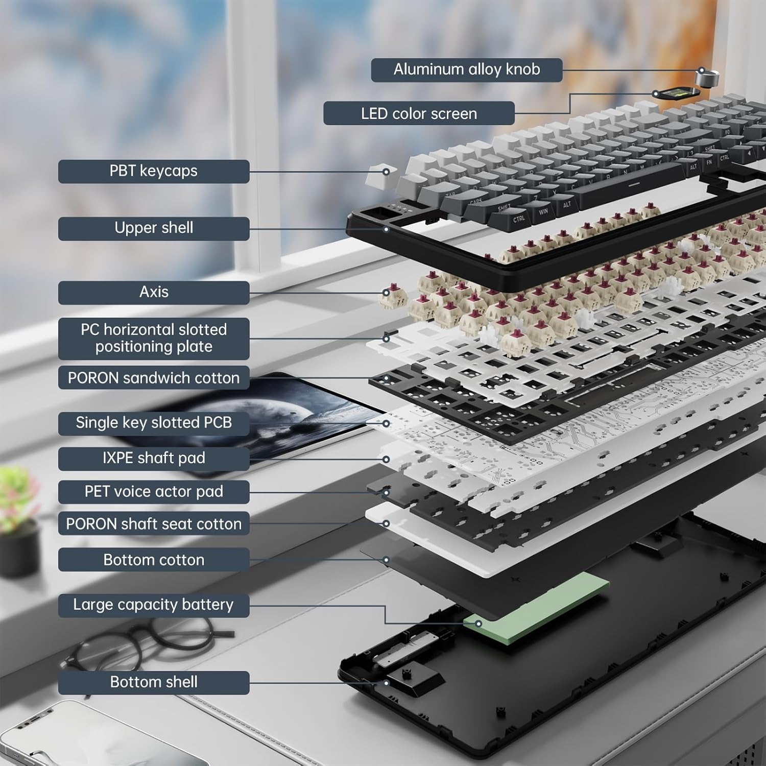 ATTACK SHARK X98 RGB Wireless  – Gaming Keyboard Hall Effect Bewertung und Preis