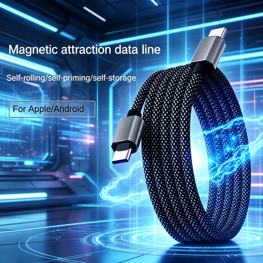 65W Self-coiling Magnetic Attr – Coiled Usb Cable Bewertung und Preis