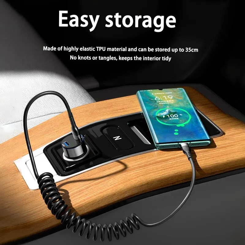 5A Fast Charging Coiled USB C  – Coiled Usb Cable Bewertung und Preis