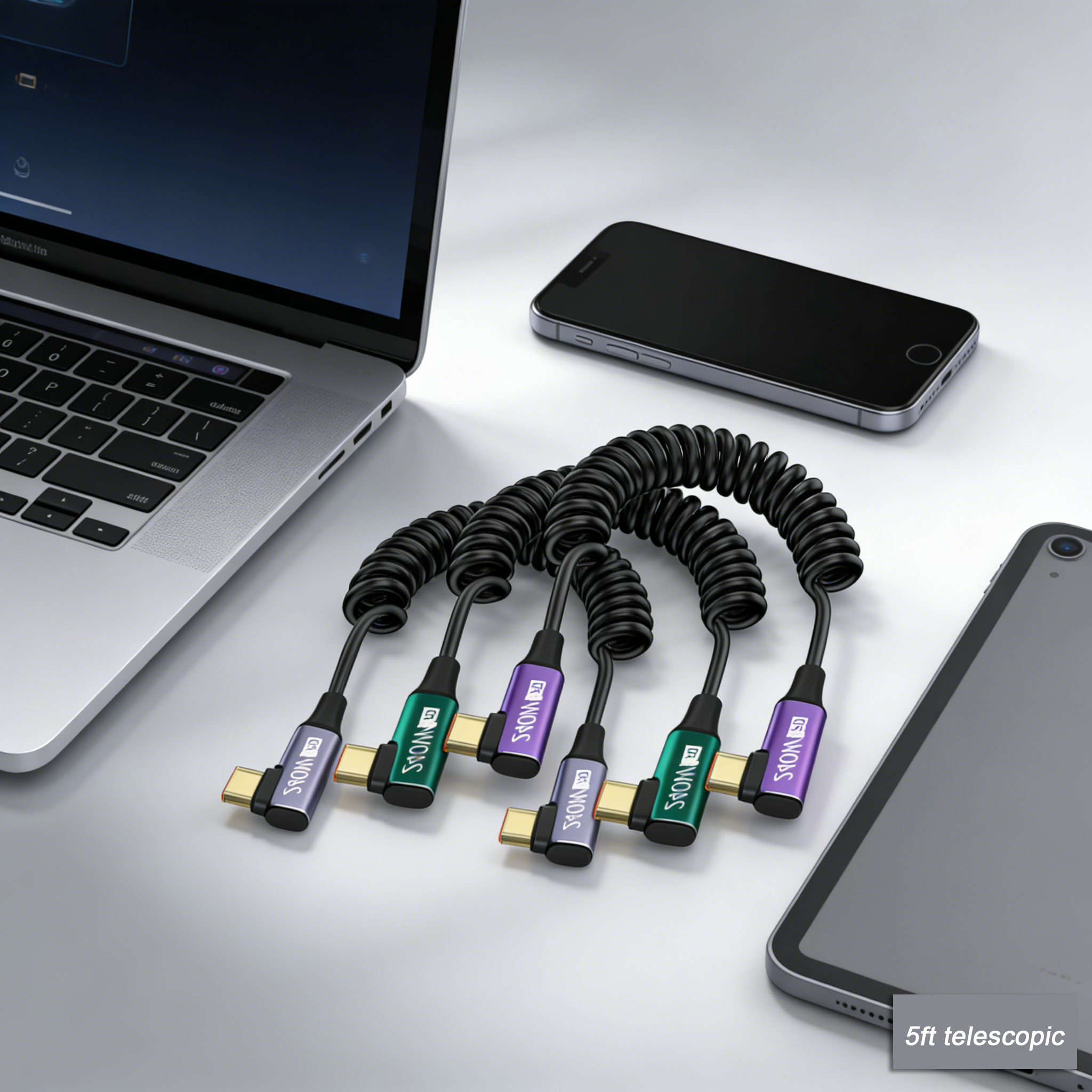 USB-C to USB-C Coiled Cable wi – Coiled Usb Cable Bewertung und Preis