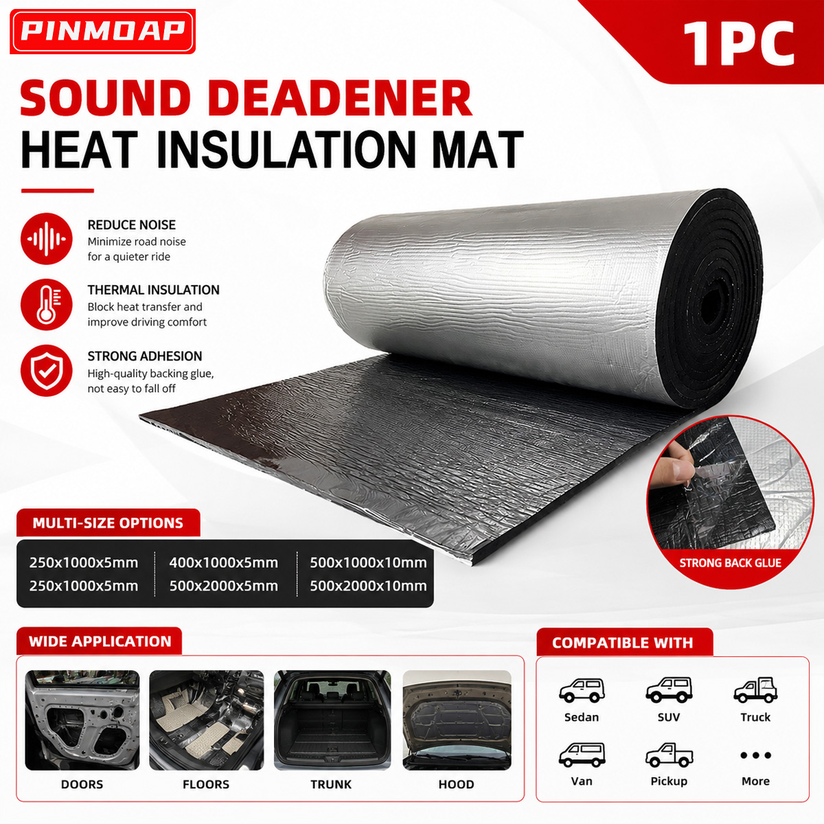 PINMOAP Car Sound Deadening Ma – Foam Dampener Sheet Bewertung und Preis