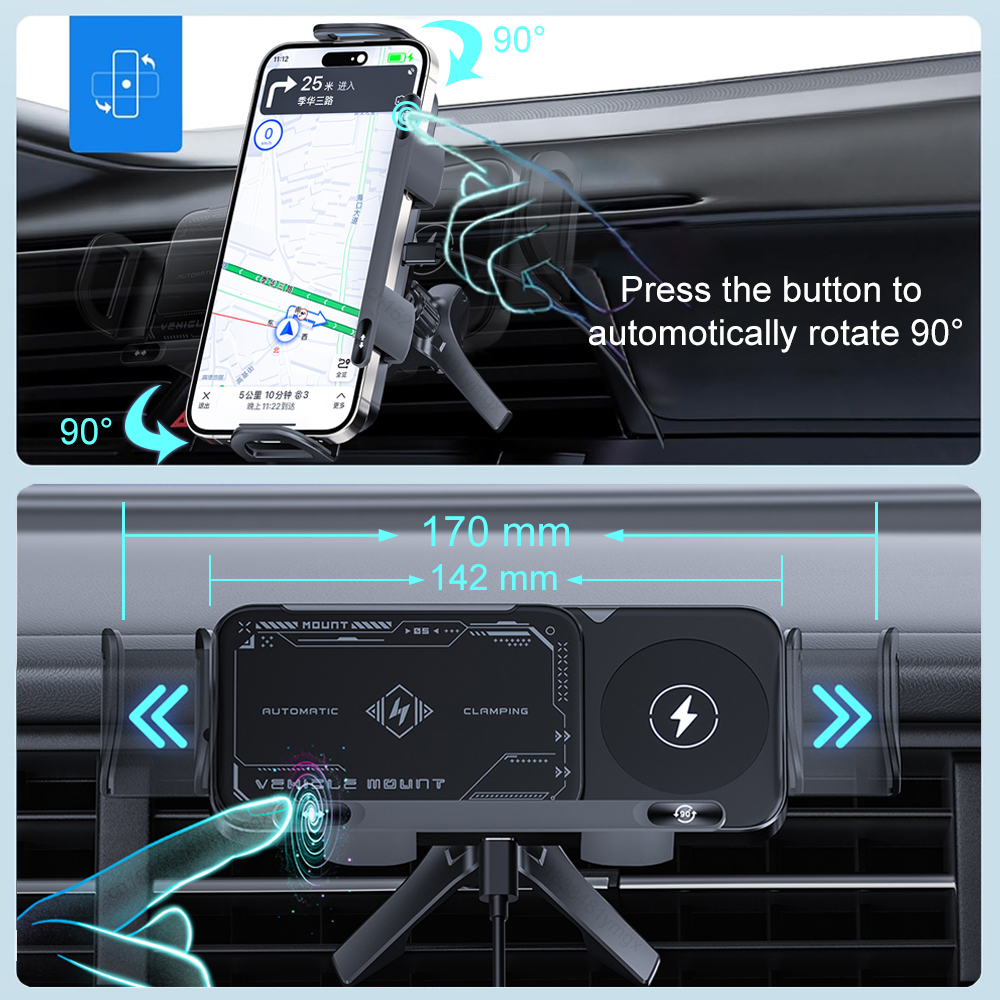 Car Wireless Charger Dual Coil – Coiled Usb Cable Bewertung und Preis
