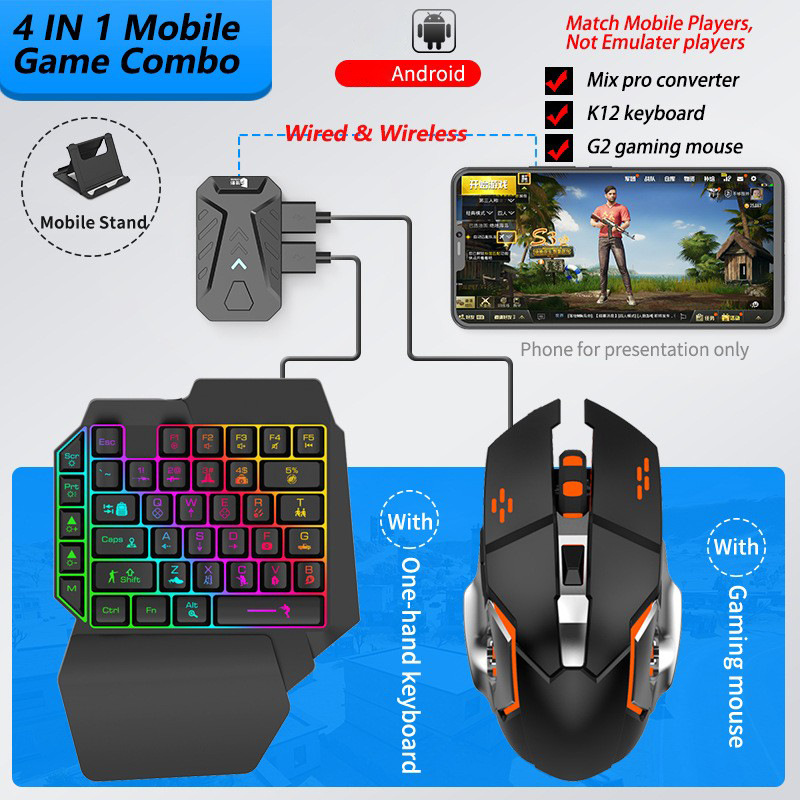 Mobile Games Converter Gaming  – Gaming Keyboard And Mouse Converter For Mobile Bewertung und Preis
