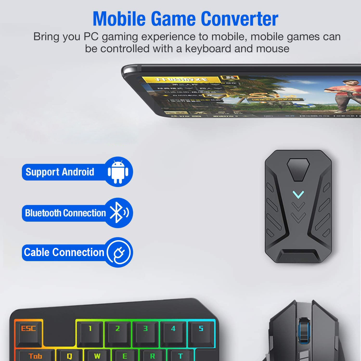 Mobile Games Converter Gaming  – Gaming Keyboard And Mouse Converter For Mobile Bewertung und Preis