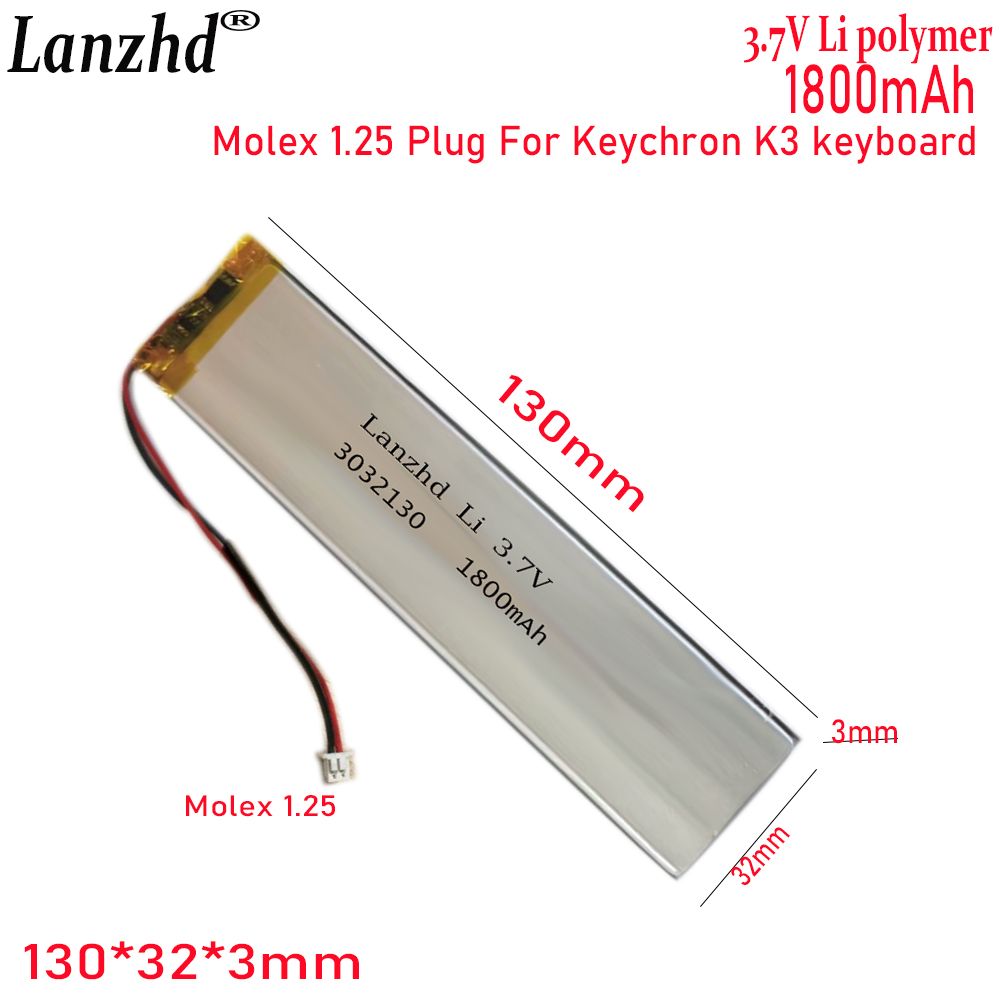 1-20 Pcs 3032130 3.7V 1800mAh  – Gaming Keyboard Tester Bewertung und Preis