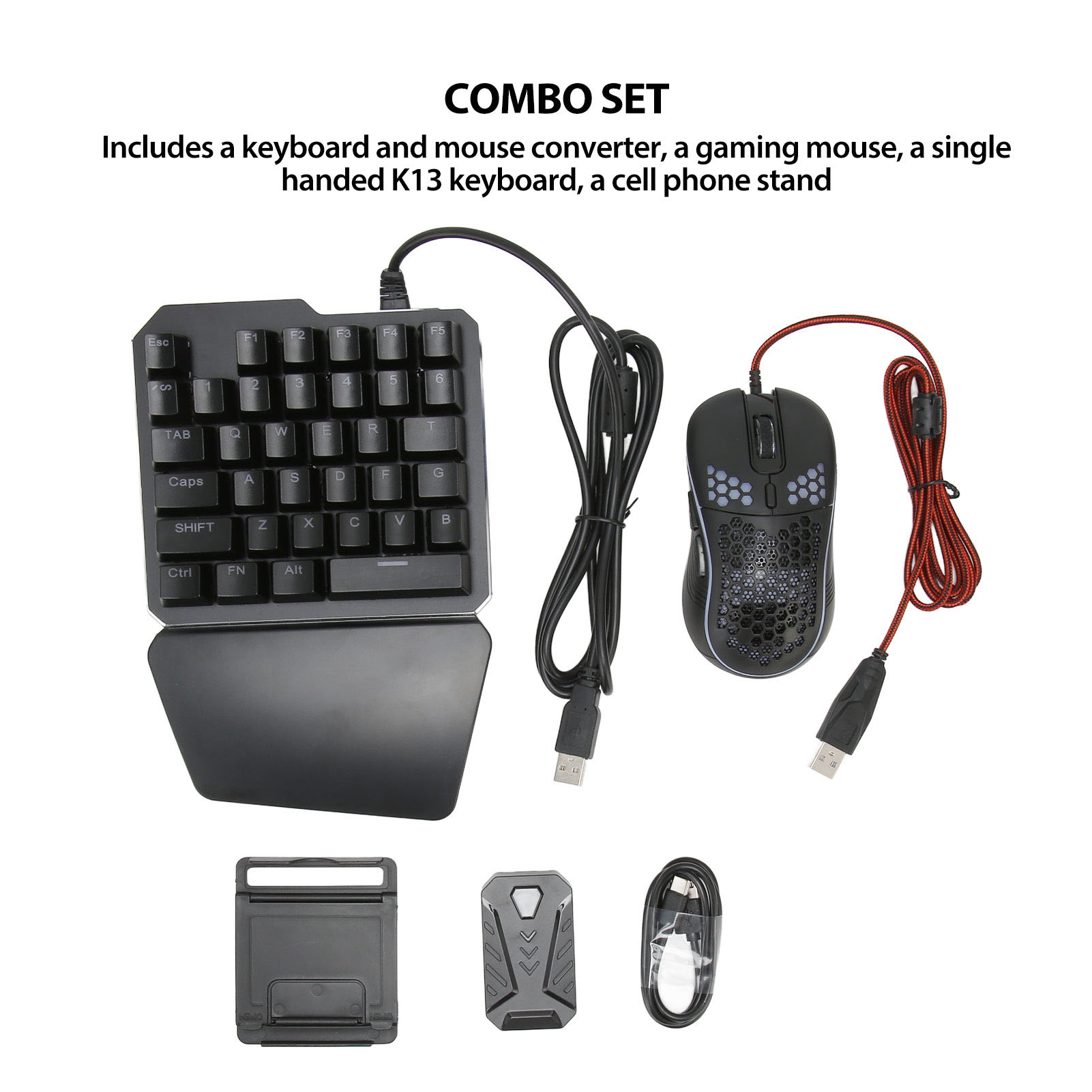4 in 1 Mobile Game Combo Pack  – Gaming Keyboard And Mouse Converter For Mobile Bewertung und Preis