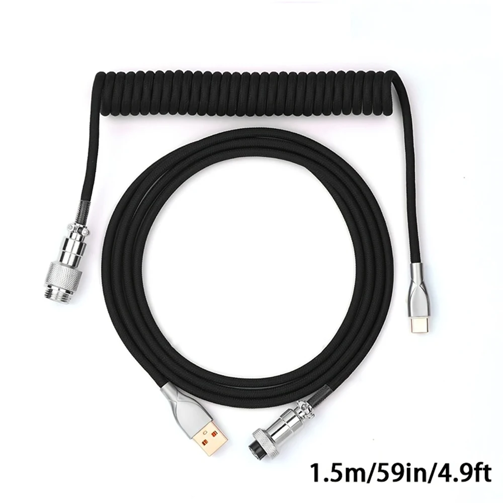 1.5m Coiled Keyboard Cable USB – Coiled Usb Cable Bewertung und Preis